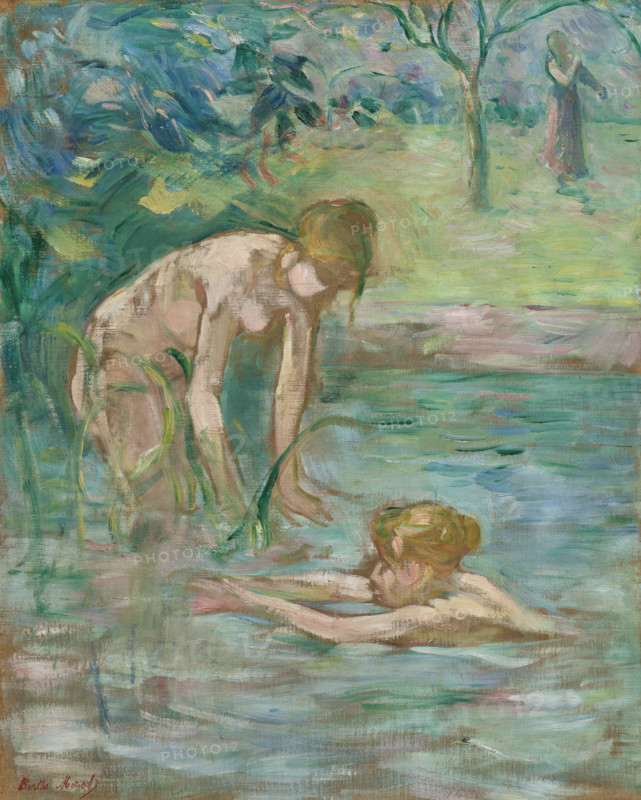 The Bathers (Les Baigneuses), 1892. Creator: Morisot, Berthe (1841-1895).