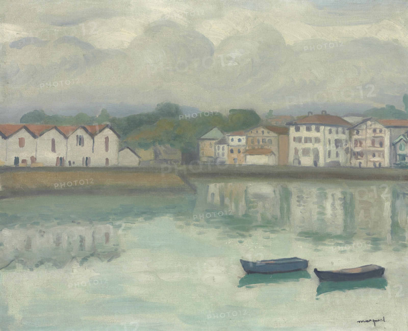 Port de Ciboure, Saint-Jean-de-Luz, 1927. Creator: Marquet, Pierre-Albert (1875-1947).