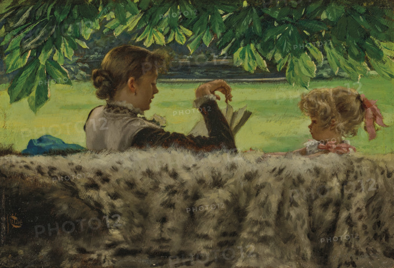 The Tale, c1879. Creator: Tissot, James Jacques Joseph (1836-1902).