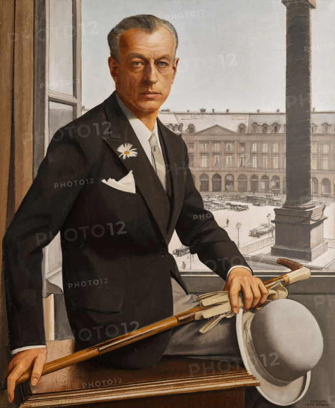 Self-portrait, Place Vendôme, c1932. Creator: Boutet de Monvel, Bernard (1881-1949).