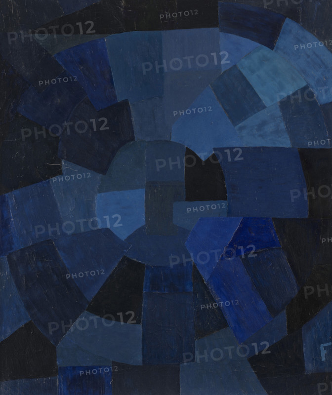 Composition in Blue, 1931. Creator: Freundlich, Otto (1878-1943).