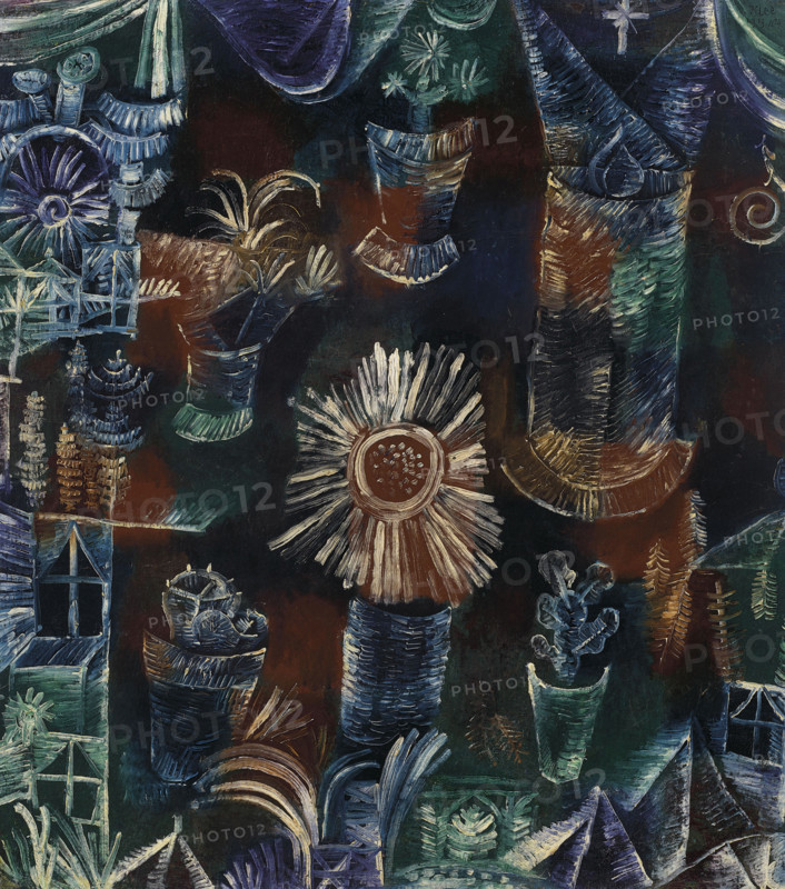 Still life with the thistle blossom, 1919. Creator: Klee, Paul (1879-1940).