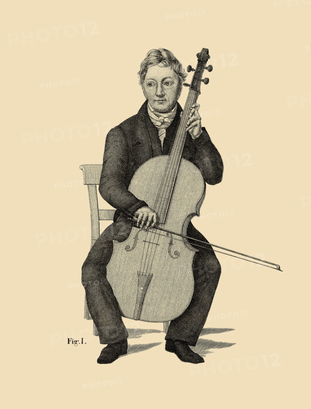 Bernhard Romberg. From: "Violoncell-Schule von Bernhard Romberg", c1840. Creator: Anonymous.