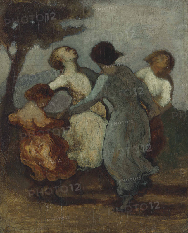 Round dance, 1850-1852. Creator: Daumier, Honoré (1808-1879).