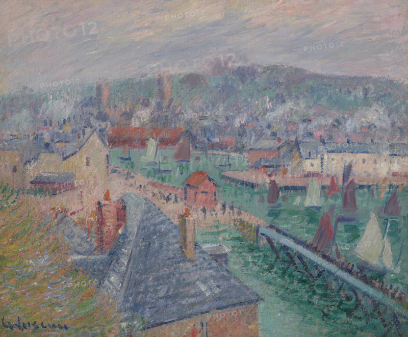 L’avant port de Fécamp (Normandie), 1920. Creator: Loiseau, Gustave (1865-1935).