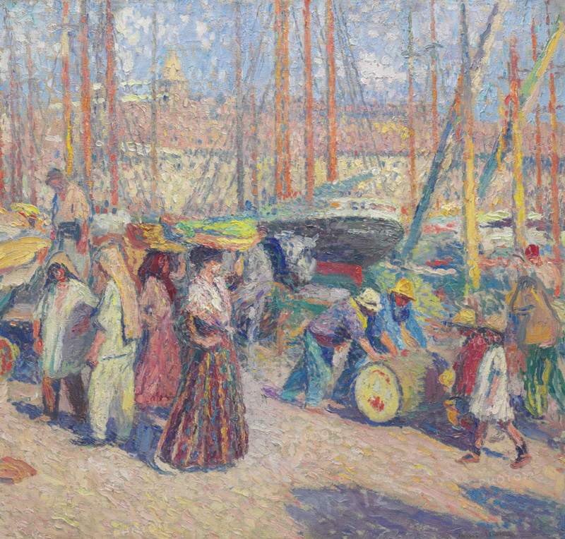 The port of Marseille, 1918-1922. Creator: Martin, Henri (1860-1943).