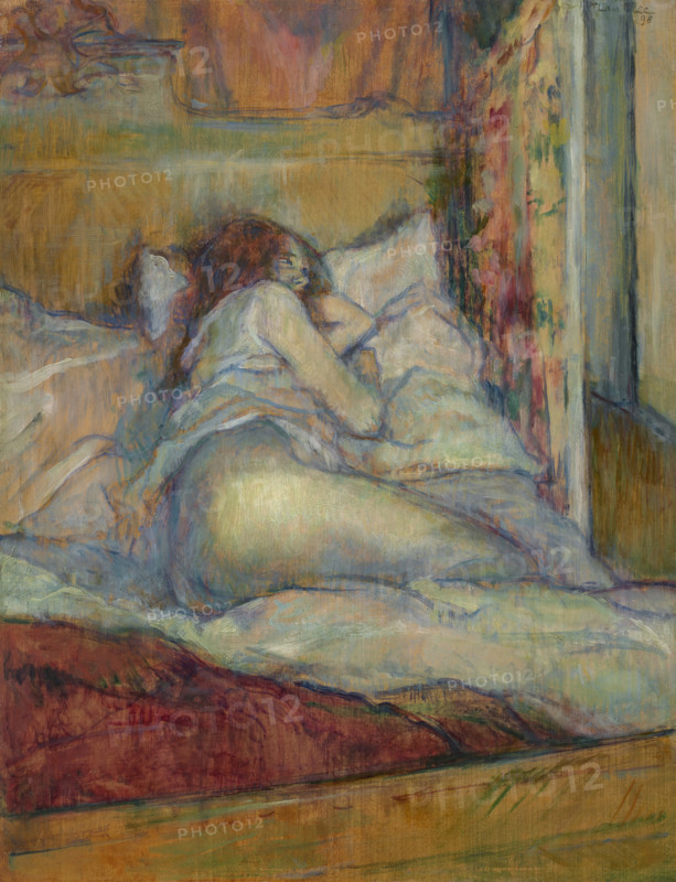 Au lit (In bed), 1898. Creator: Toulouse-Lautrec, Henri, de (1864-1901).