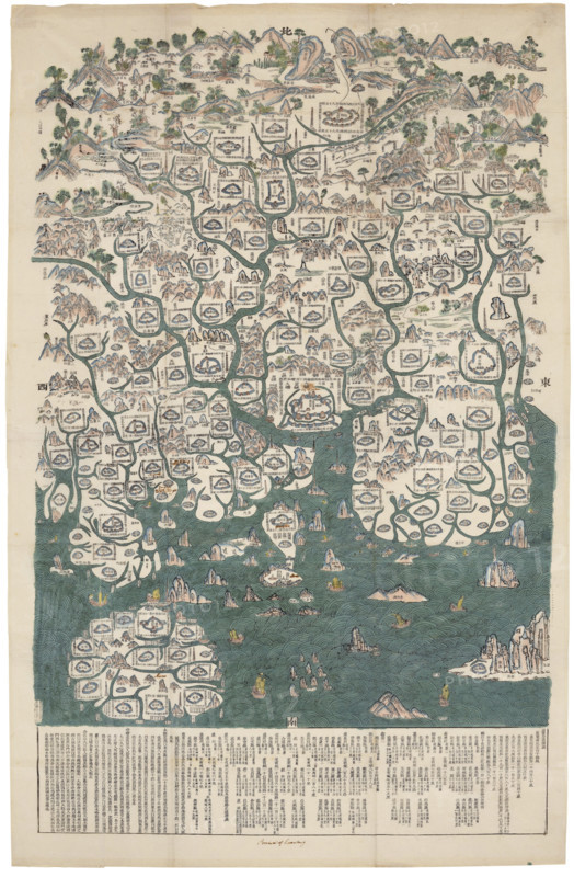 Map of Guangdong Province, c.1739. Creator: Anonymous master.
