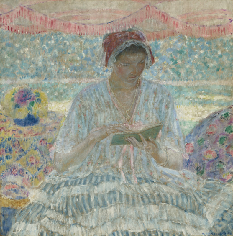 Under the Awning, 1916. Creator: Frieseke, Frederick Carl (1874-1939).