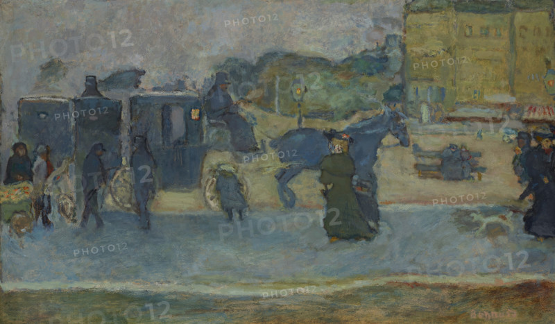 Les deux fiacres (Boulevard des Batignolles) , 1901. Creator: Bonnard, Pierre (1867-1947).