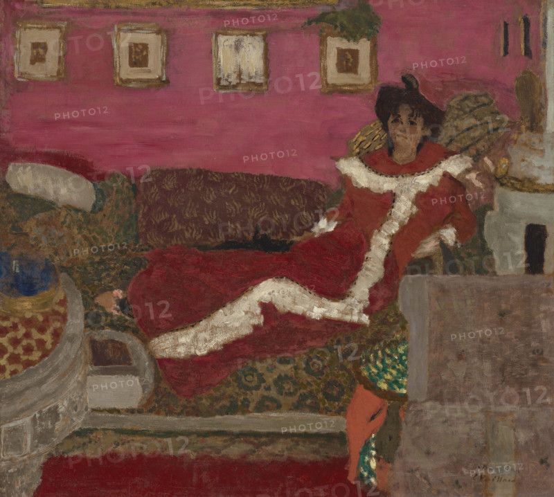 Portrait de Madame Delierre (Symphonie en rouge) , c1901. Creator: Vuillard, Édouard (1868-1940).
