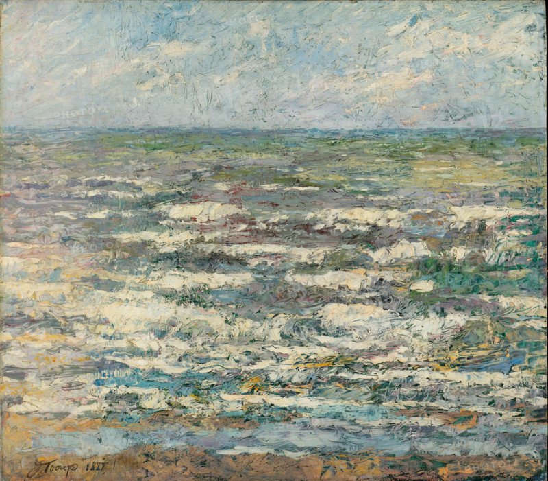 The sea, 1887. Creator: Toorop, Jan (1858-1928).