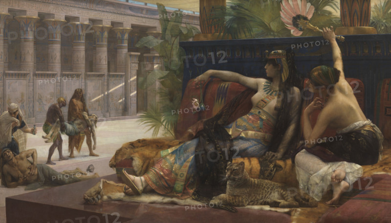 Cleopatra Testing Poisons on Condemned Prisoners, 1887. Creator: Cabanel, Alexandre (1823-1889).