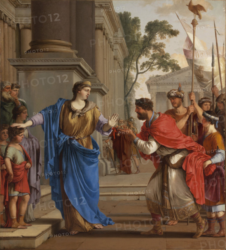 Cornelia rejects the crown of the Ptolemies, 1646. Creator: La Hyre, Laurent, de (1606-1656).