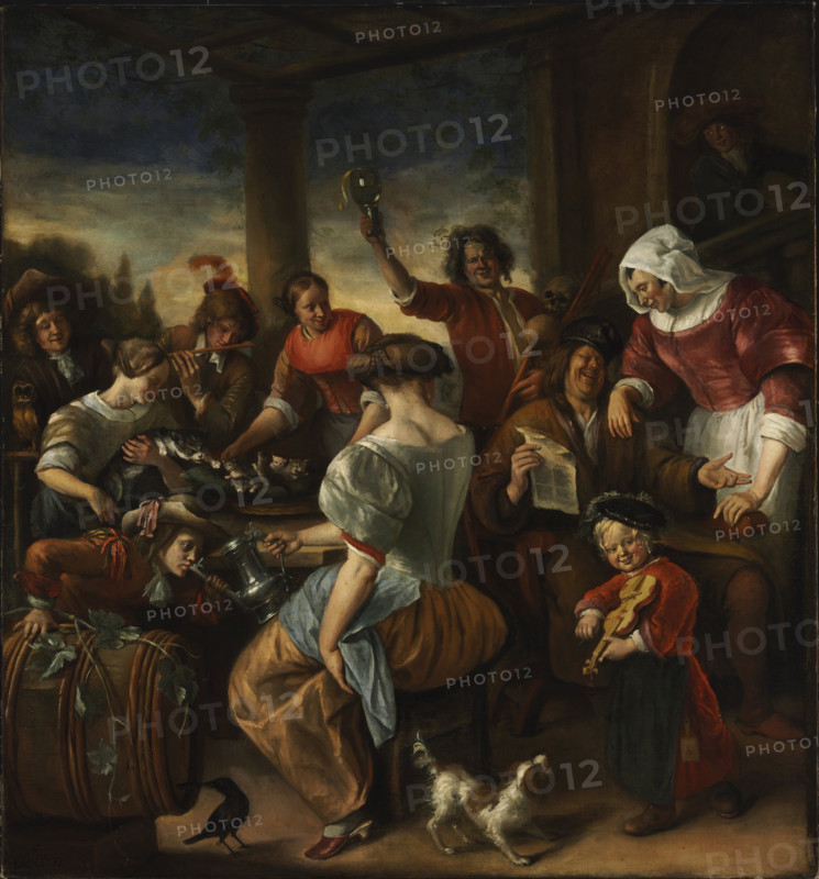 Merry Company in a Pergola , c1675. Creator: Steen, Jan Havicksz (1626-1679).