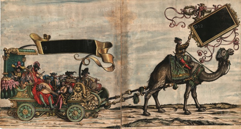 Music sweet melody (The Triumphal Procession of the Emperor Maximilian I), 1517-1518. Creator: Burgkmair, Hans, the Elder (1473-1531).