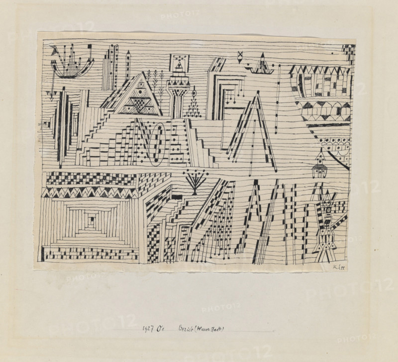 Beride (Water Town), 1927. Creator: Klee, Paul (1879-1940).