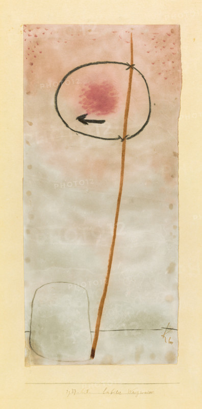 Unstable Signpost, 1937. Creator: Klee, Paul (1879-1940).