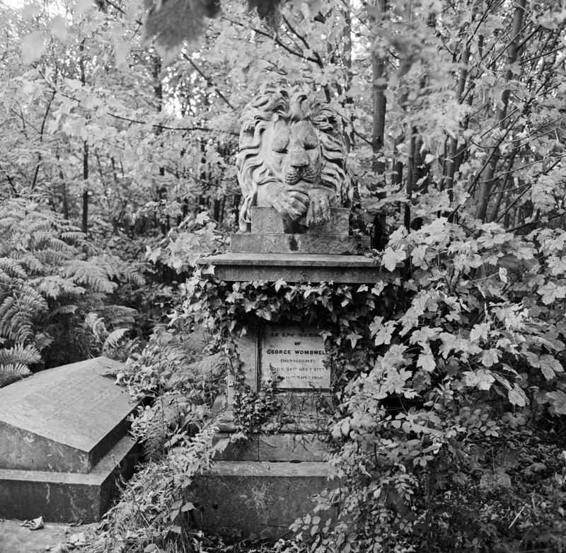 Wombwell Monument, Highate Cemetery, Swains Lane, Camden, London, 1977-78.  Creator: John Gay.