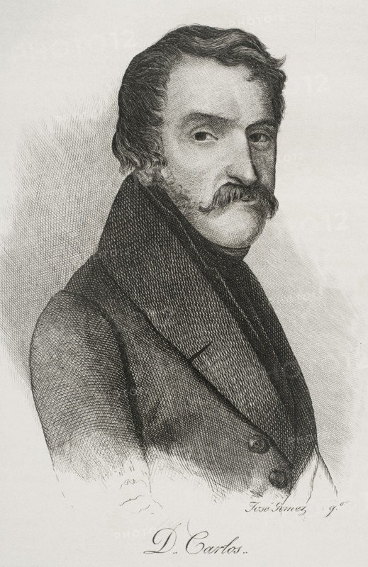 Carlos Maria Isidro de Borbon (1788-1855), Infante of Spain, son of king Charles IV, 1842.  Creator: Jose Gomez.