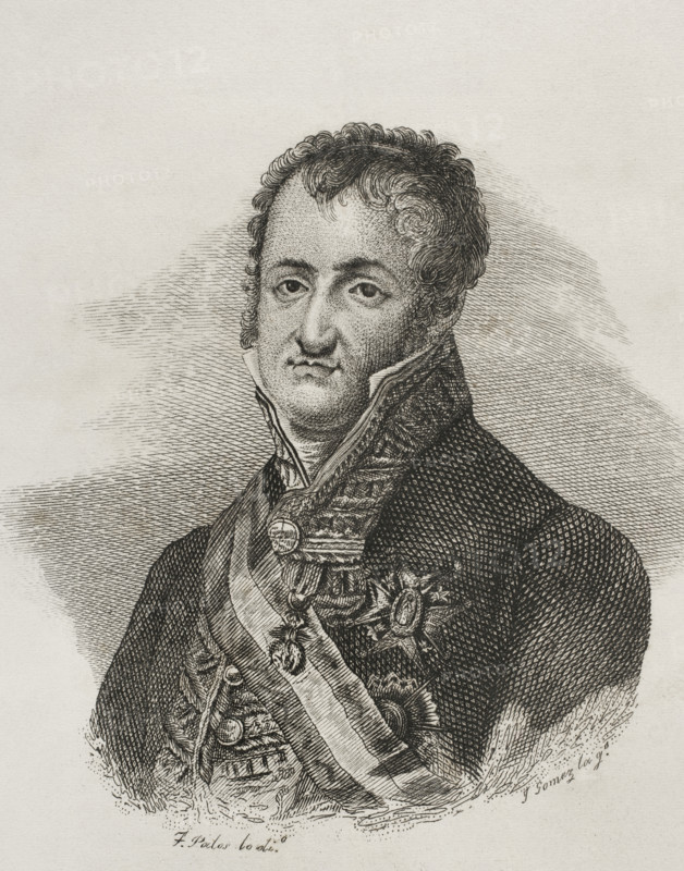 Portrait of Ferdinand VII (1784-1833), King of Spain (1808-1833), 1842. Creator: Jose Gomez.