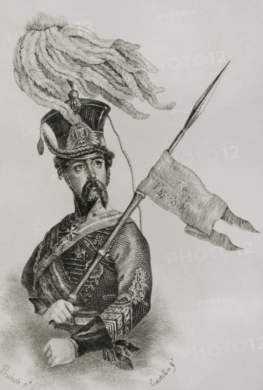 Portrait of Diego de León (1807-1841), Count of Belascoáin, 1845.  Creator: Jose Gomez.