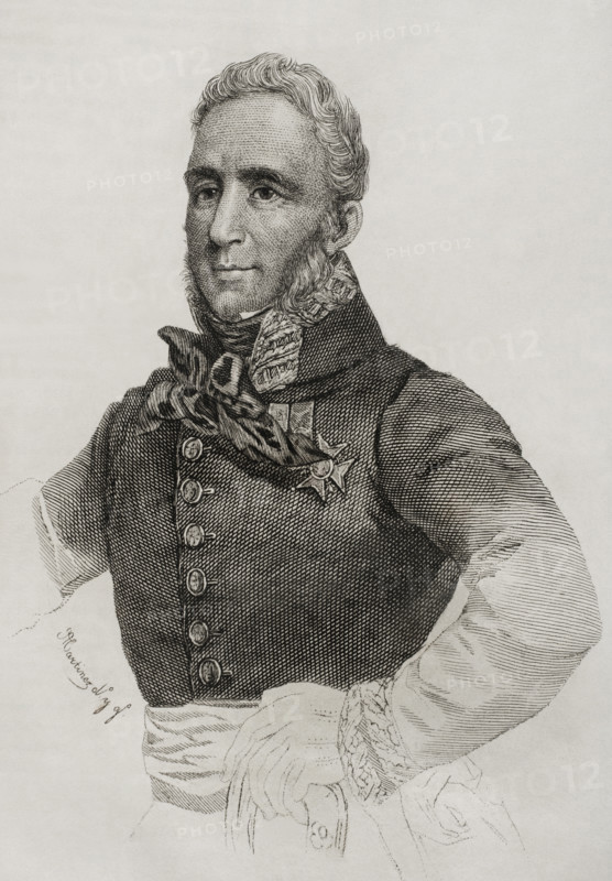 Portrait of Francisco Espoz y Mina (1781-1836), Spanish military, 1845.  Creator: Jose Gomez.