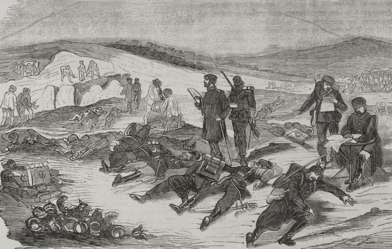 Franco-Prussian War (1870-1871): Battle of Sedan (1-2 September 1870), 1871.  Creator: Unknown.