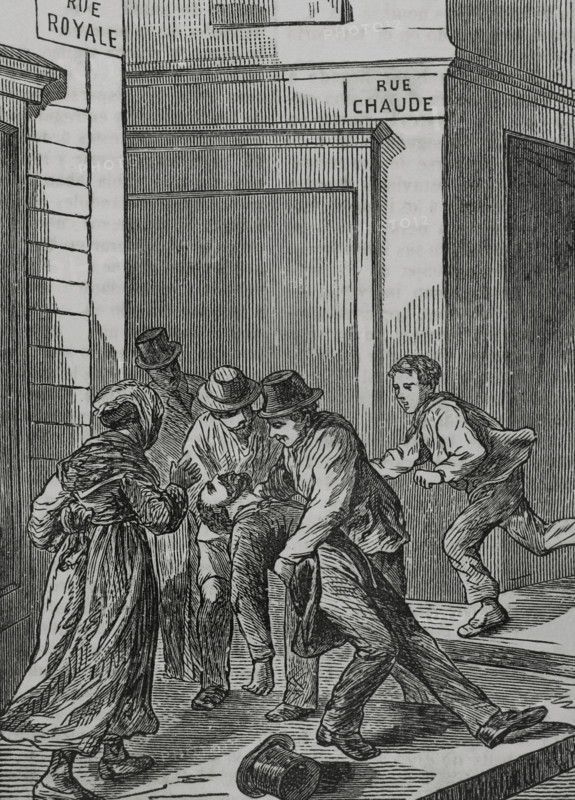 Death of Paul Beurtheret, editor of the "Union Liberale", hit by a Prussian projectile at..., 1871.  Creator: Unknown.