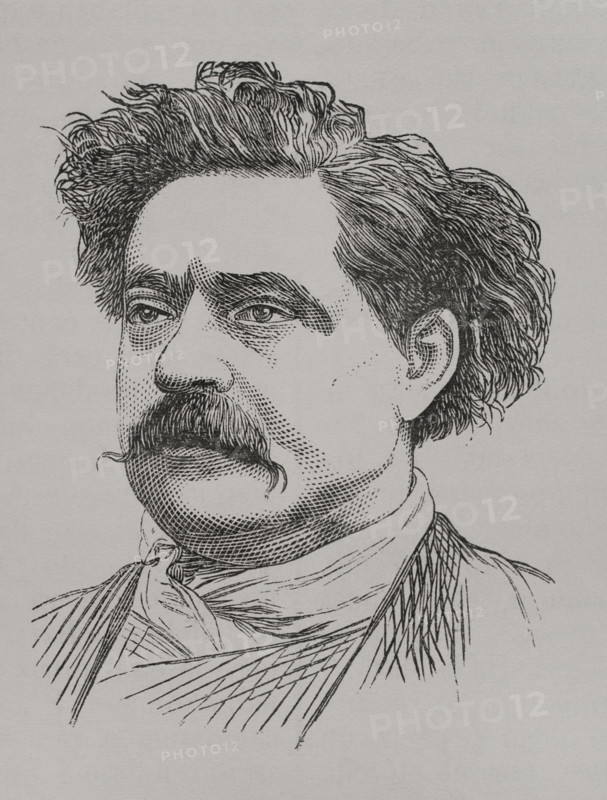 Portrait of Frédéric Cournet, French journalist who worked for the newspaper "Le Réveil", 1871.  Creator: Unknown.
