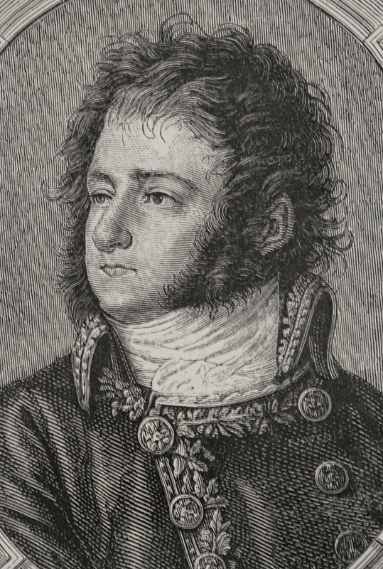 Portrait of Jean-Antoine Marbot (1754-1800), French general and politician, 1879.  Creator: Pannemaker.