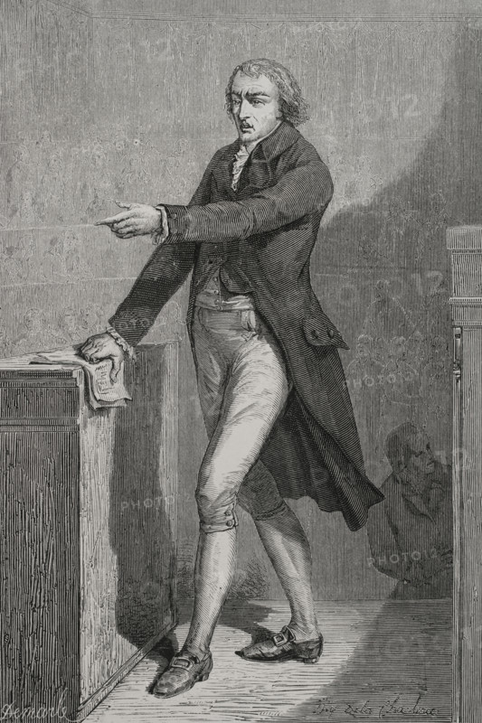 Jean-Baptiste Louvet de Couvray (1760-1797), French novelist, journalist, playwright..., 1876.  Creator: Hippolyte de la Charlerie.