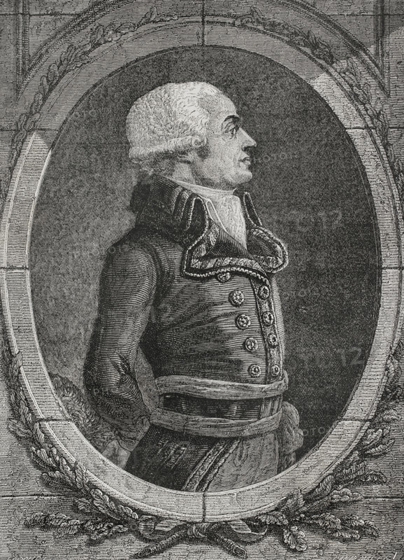 Charles François Dumouriez (1739-1823), French general in the French Revolutionary Wars, 1876.  Creator: Pannemaker.