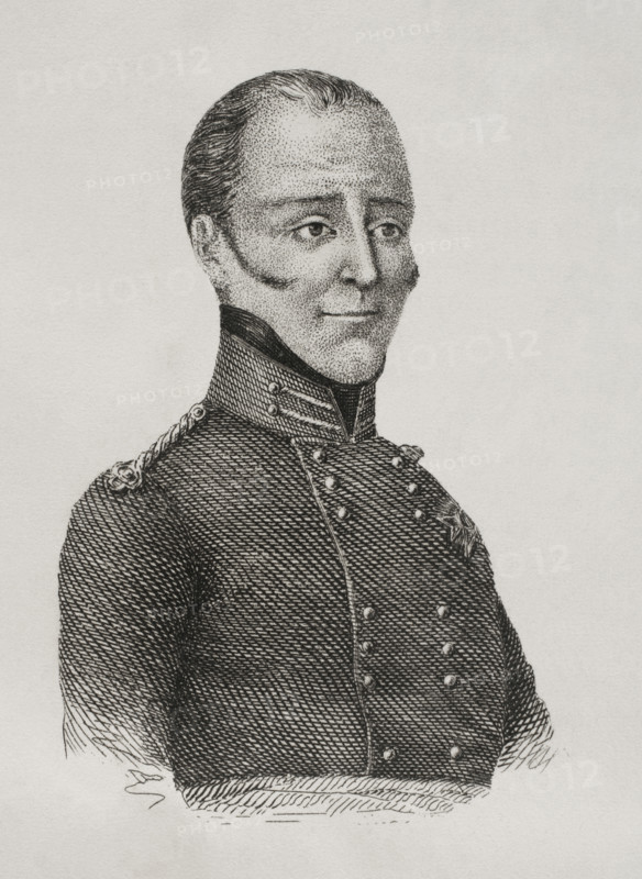 Portrait of Ramón de Meer y Kindelán (1787-1869), 1st Baron de Meer and 1st Count of Gra, 1845.  Creator: Jose Gomez.