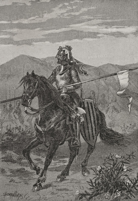 Peter III of Aragon (1240-1285), so-called "the Great", 1890. Creator: Joan Serra y Pausas.