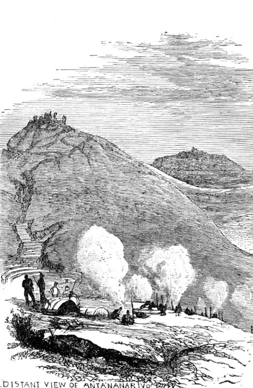 Sketches in Madagascar: distant view of Antananarivo, 1883. Creator: Unknown.
