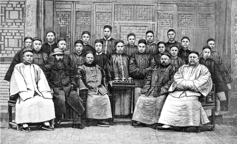 A Chinese torpedo corps, 1883. Creator: R. Taylor.
