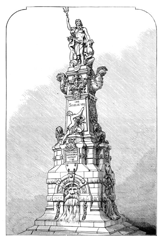 The Scheldt Emancipation Monument, Antwerp, 1883. Creator: Unknown.