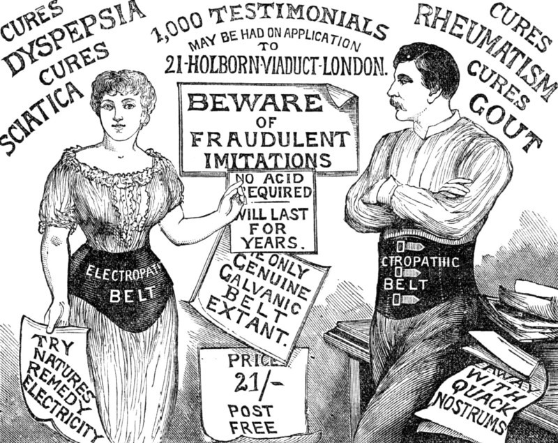Pall Mall Electric Association's Electropathic Belt, 1883. Creator: Unknown.