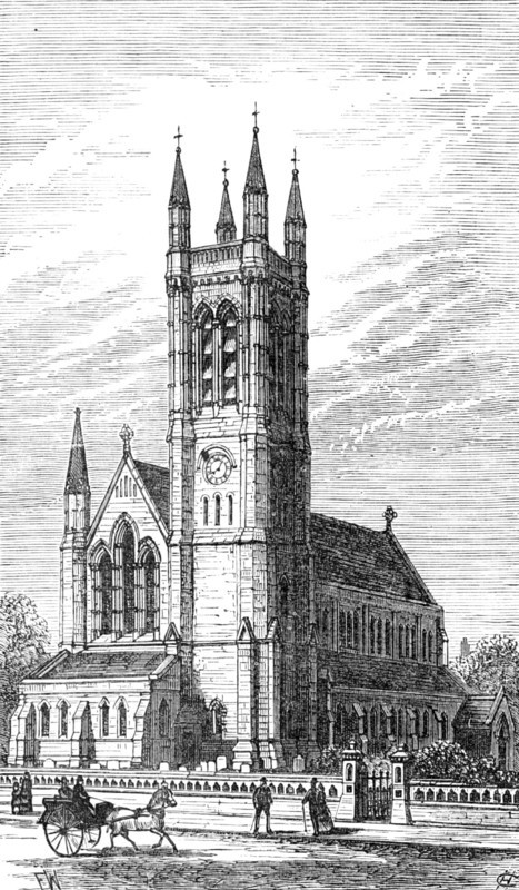 New parish church of St. Paul, Hammersmith, 1883. Creator: Unknown.