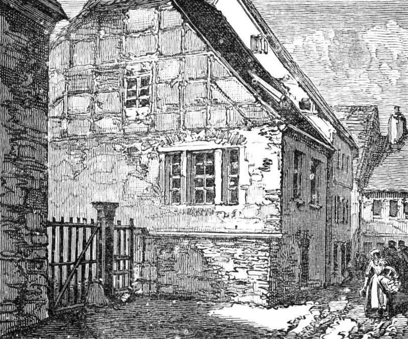 The Luther Celebration in Germany: Luther's father's house at Mansfeld, 1883. Creator: Unknown.