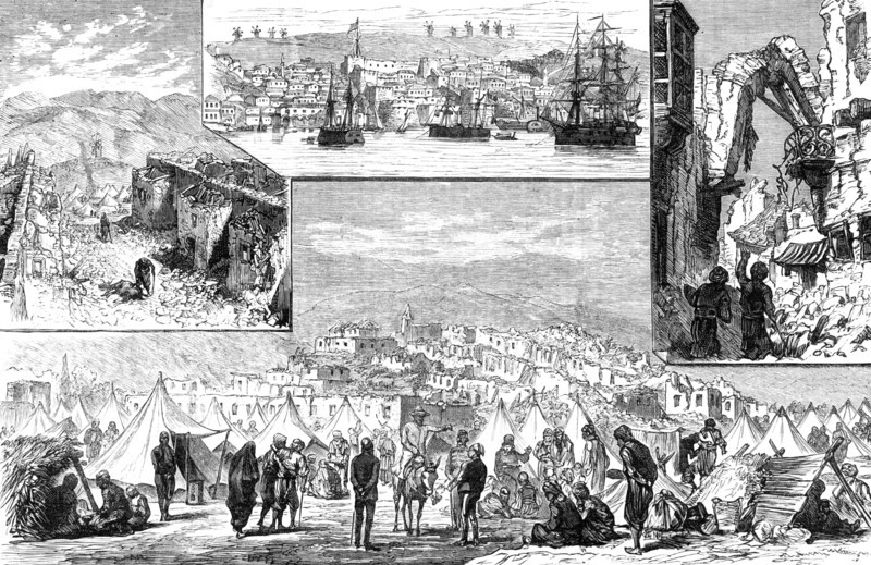 The Earthquakes in Asia Minor: sketches in the villages destroyed, 1883. Creator: Unknown.