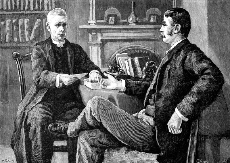 This is the communication received this morning...he placed in his hands the lawyer's letter, 1883 Creator: R. Taylor.