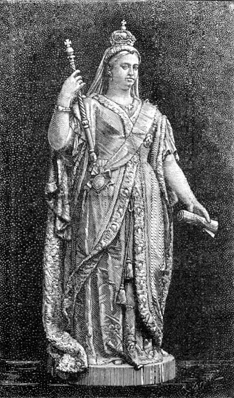 Statue of the Queen, for Government Offices, Sydney, New South Wales, 1883. Creator: Unknown.