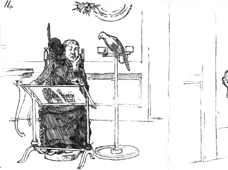 An English Christmas in Paris, drawn by A. Forestier, 1883.  Creator: Unknown.