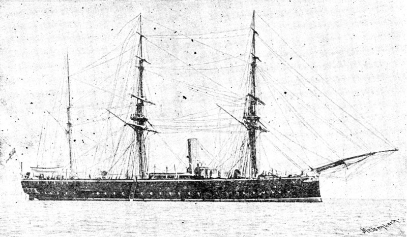 H.M.S. Curaçoa, 1890. Creator: Unknown.