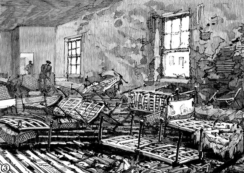 School of the Whitechapel and Poplar Unions fire: dormitories where children were suffocated, 1890. Creator: Unknown.