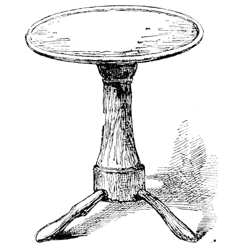 Table supposed to have belonged to Shakspeare at Stratford-On-Avon, 1890. Creator: Unknown.