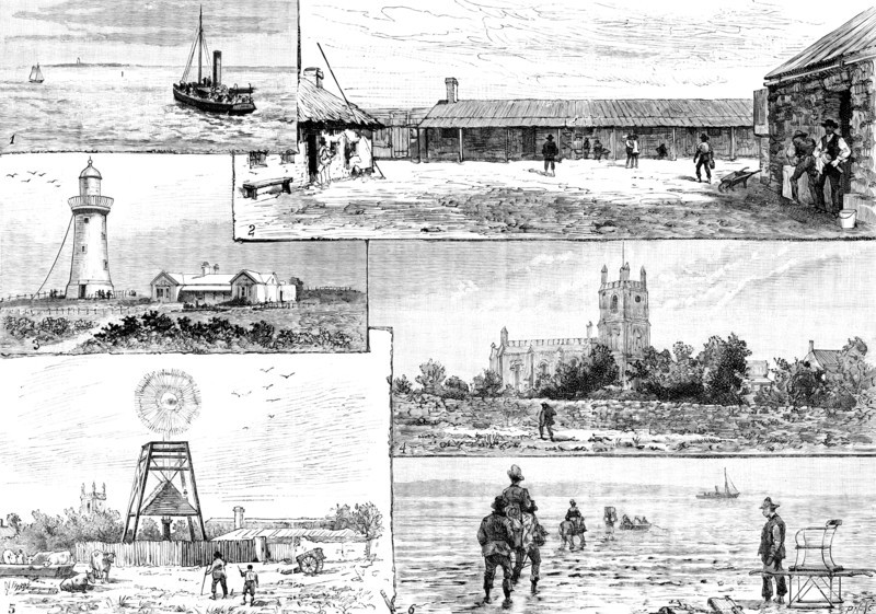 Robben Island, Capetown Harbour, the Colonial Government Asylum for Lepers, 1890. Creator: P Naumann.