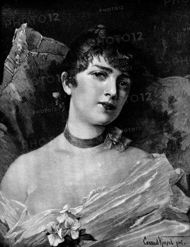 Angelica - picture by Conrad Kiesel, 1890. Creator: Unknown.